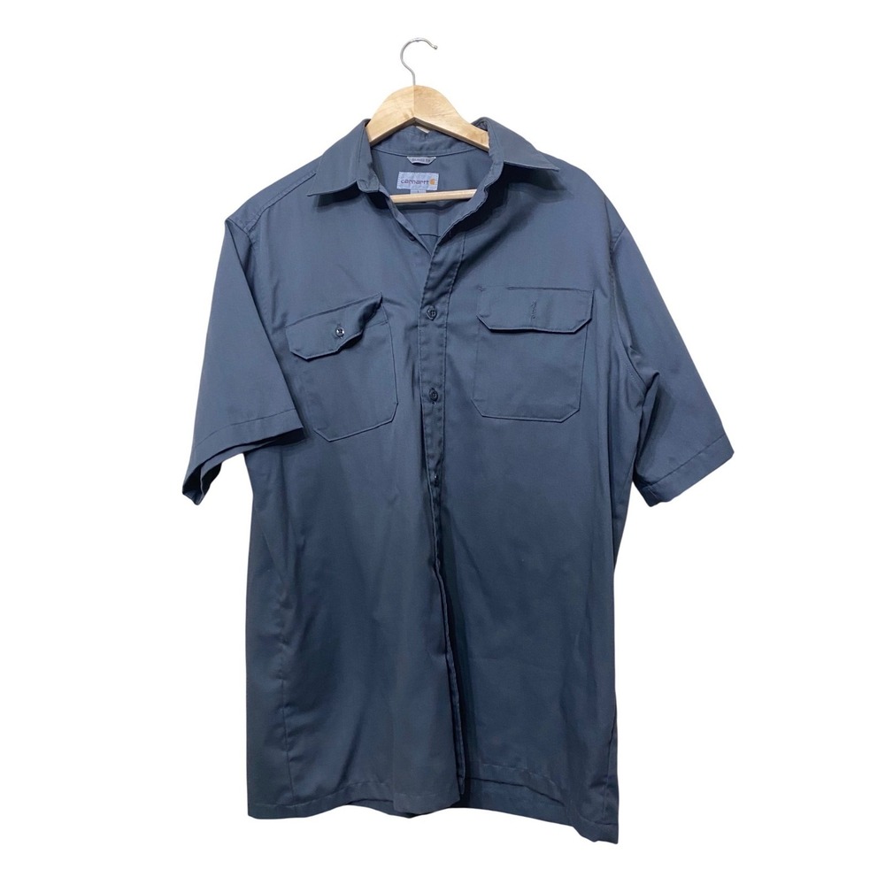 Carhartt Mens Relaxed Fit Short Sleeve‎ Work Shirt Dark Grey S223 DKG Large